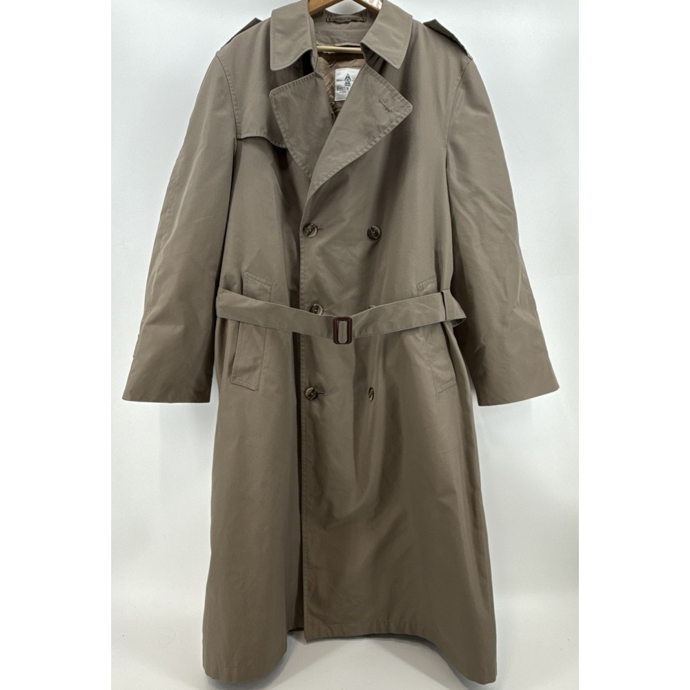 Vintage Austin Reed Trenchcoat Removeable Lining 42 L‎ Beige Regent Street Read